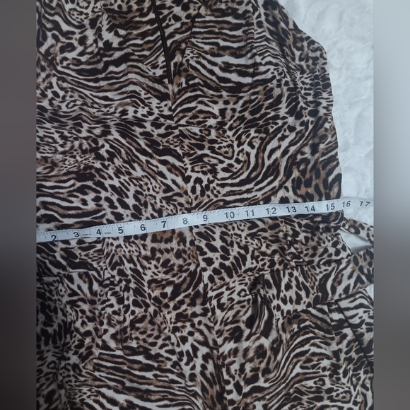 Michael Kors Animal Print Jumpsuit wide leg - Picture 6 of 9